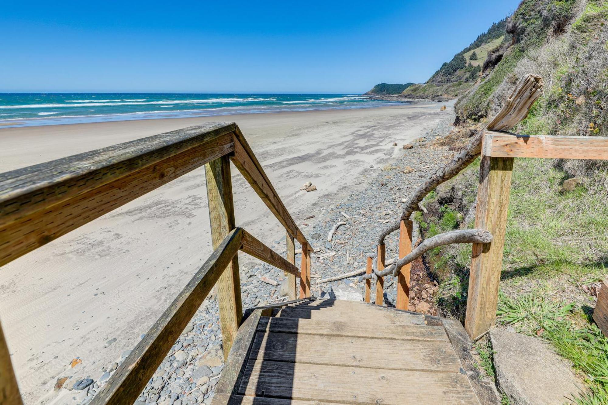 Epic Yachats Escape Oregon Coastline Beach, Views Kültér fotó
